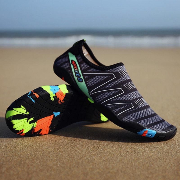 Swimming Water Sports Seaside Beach Surfing Slippers Light Athletic Footwear Unisex Sneakers for Men and Women, Shoe Size:38(Gray)