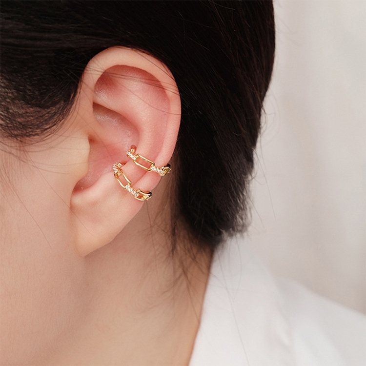 Temperament Ladies Light Luxury Pearl Double Layer Earrings Diamond Earrings, Specification:EH0993