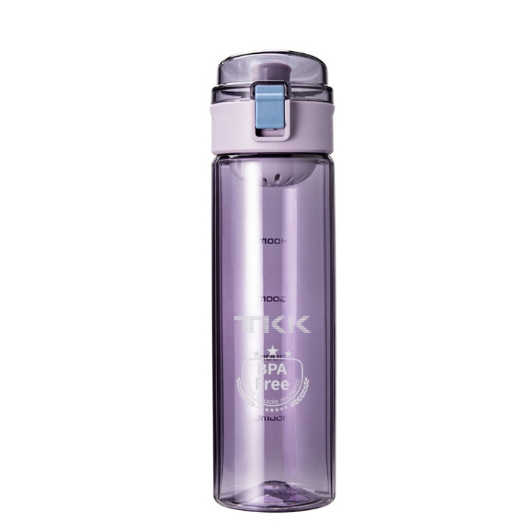 TKK TKK1001 Large Capacity Portable Plastic Water Cup, Capacity: 400ml(Purple)