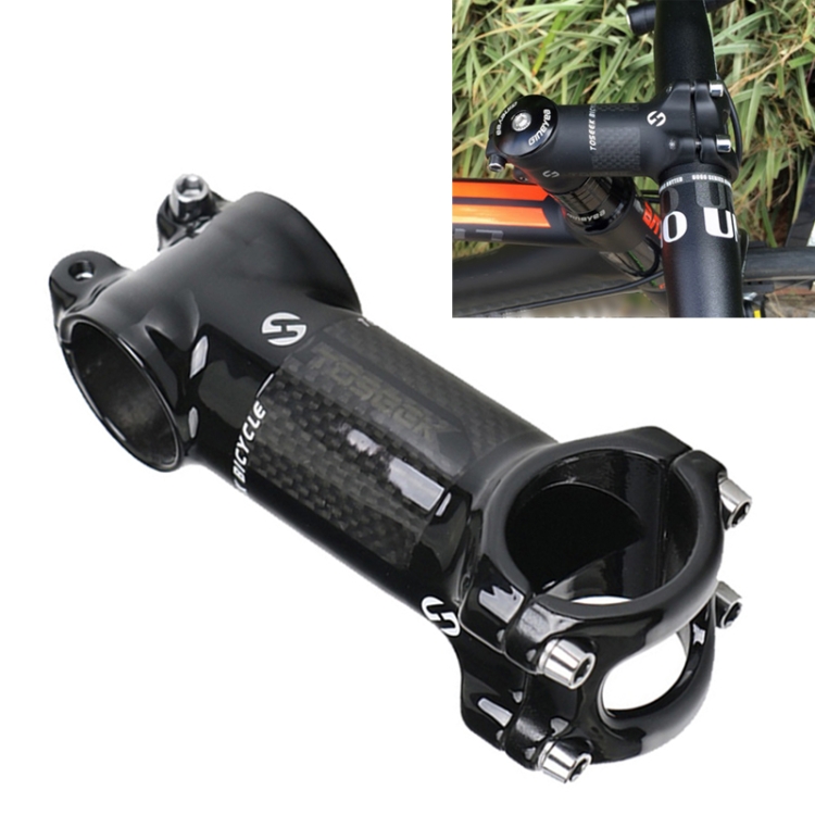 TOSEEK Road Mountain Bike Ultra-light Handlebar Stem Riser Faucet, Size: 6 Degree, 110mm (Gloss)