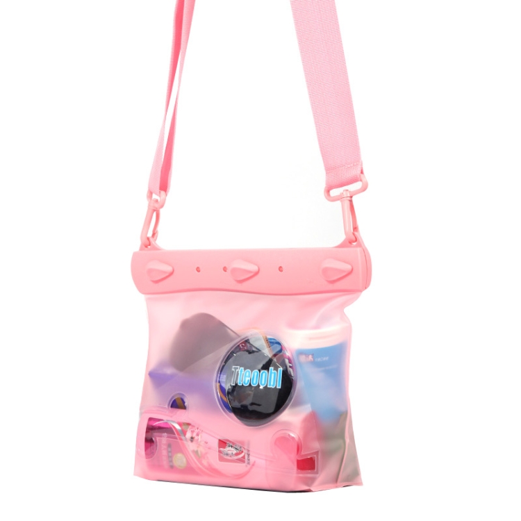 Tteoobl One-Shoulder Crossbody Drifting Diving Bag Waterproof Sundries Storage Bag, Size: Medium (Pink)