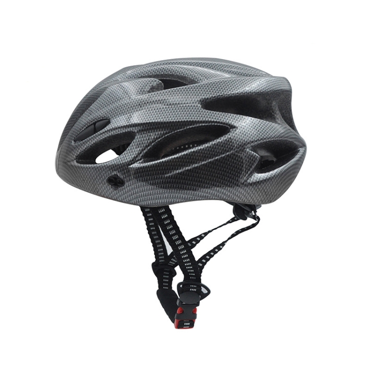 Unisex Cycling Bike One-piece Helmet (Fiber Black)