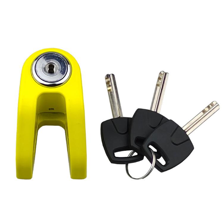 Universal Disc Brake Lock Anti-Theft Security Lock for Bicycles, E-Bikes, and Motorcycles with Disc Brakes(Yellow)