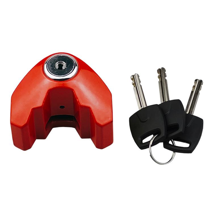 Universal Disc Brake Lock Anti-Theft Security Lock for Bicycles, E-Bikes, and Motorcycles(BK072 Red)