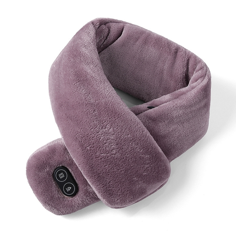USB Charging Heating Massage Scarf Warmth Neck(Dark Brown)