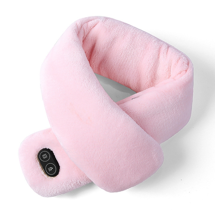 USB Charging Heating Massage Scarf Warmth Neck(Pink)