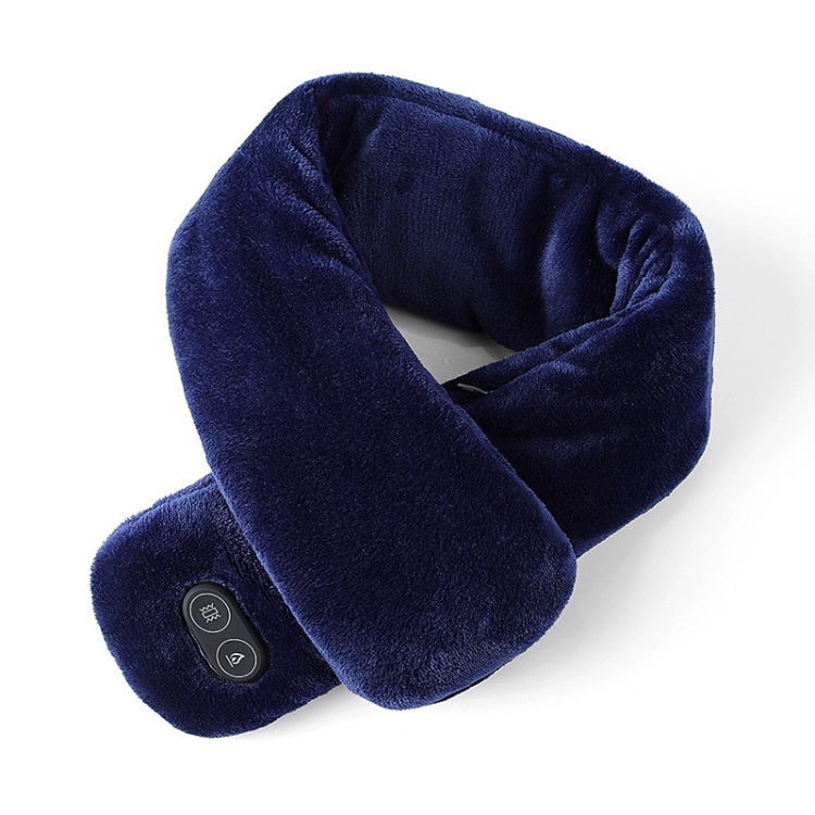 USB Charging Heating Massage Scarf Warmth Neck(Royal Blue)