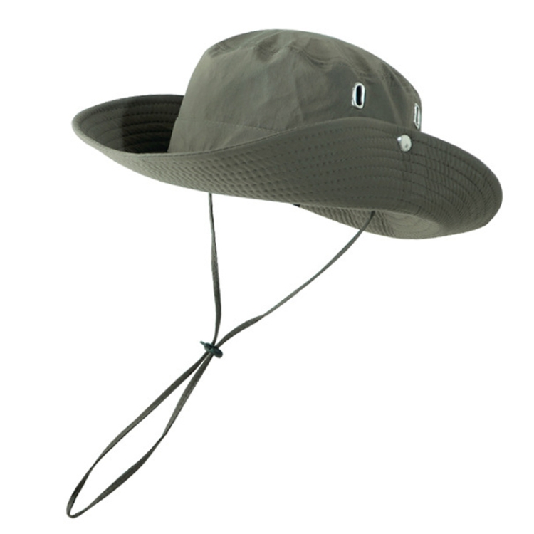 Versatile Breathable Sunscreen Drawstring Fisherman Hat(Army Green)