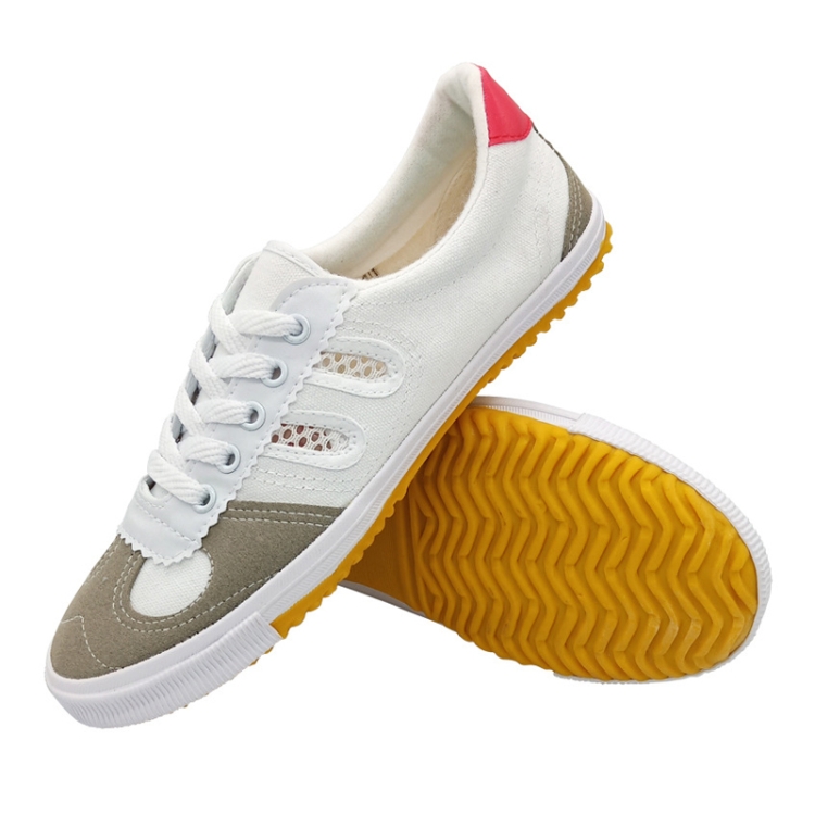 Volleyball Shoes Tendon Sole Canvas Shoes Martial Arts Training Sports Shoes, Size:44/270(White)