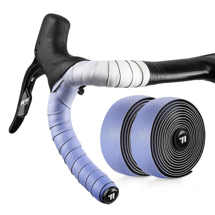 WEST BIKING 1pair Road Bike Handlebar Tape Ultra-Lightweight PU Gradient Cycling Bar Wrap Non-Slip Sweatproof Grip(Gradient Purple)