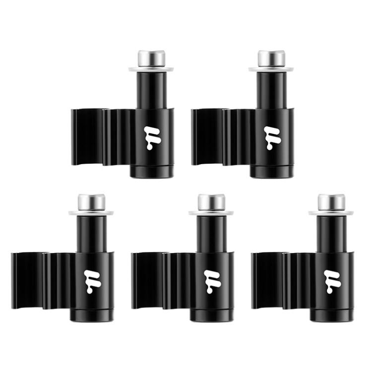 WEST BIKING 5pcs /Bag Mountain Bike Hose Guide Plate Frame Cable Conversion Mounting Bracket(Black)