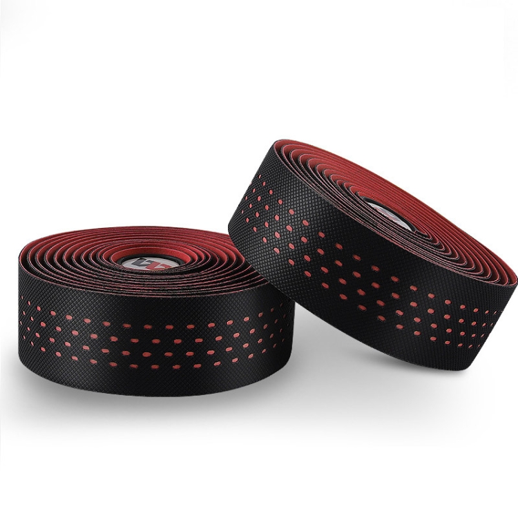 WEST BIKING Bicycle PU Non-Slip Handlebar Strap(Red)