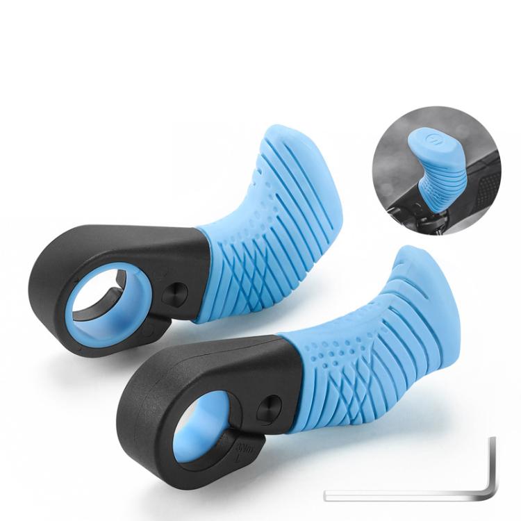 WEST BIKING Bicycle Riding Ergonomics Thumb Auxiliary Grip Handle(Blue)