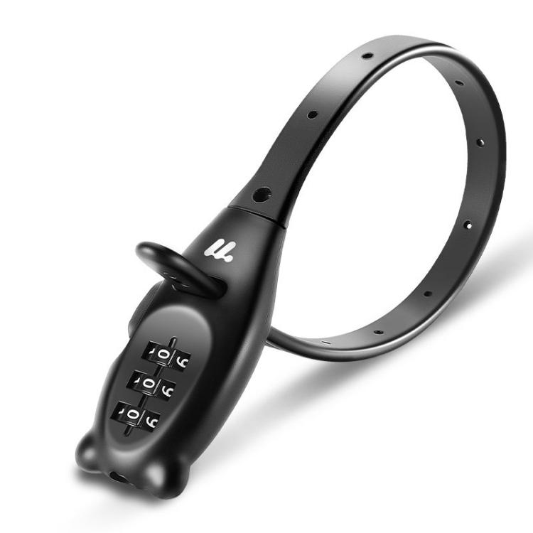 WEST BIKING Bicycle/Motorcycle Helmet Anti-Theft Portable Combination Cable Tie Lock(Bear Short)