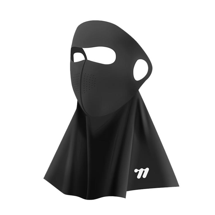 WEST BIKING Breathable Moisture-Wicking Quick-Dry Full-Face Sun Protection Mask Outdoor Cycling Sports Ice-Silk Neck Bib, Size: One Size(Black)