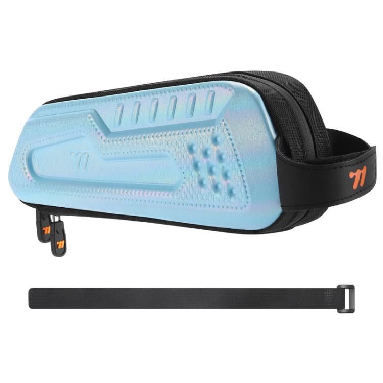 WEST BIKING EVA Portable Hard Shell Bicycle Top Tube Bag(Gradient Blue)