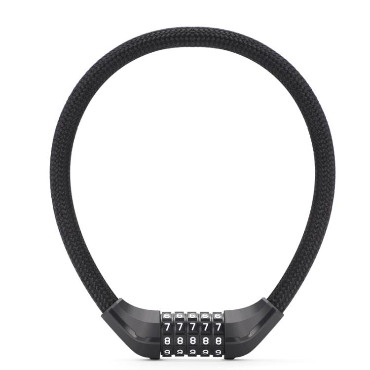 WEST BIKING Extended Portable Bicycle Steel Cable Anti-Theft Combination Lock(Black)