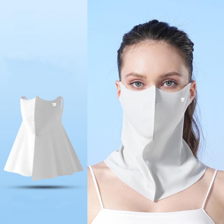 WEST BIKING Full-Face Neck Protection Sun Mask Ice-Silk UV-Protective Face Cover UV-Blocking Cycling Mask, Size: One Size(Gray)