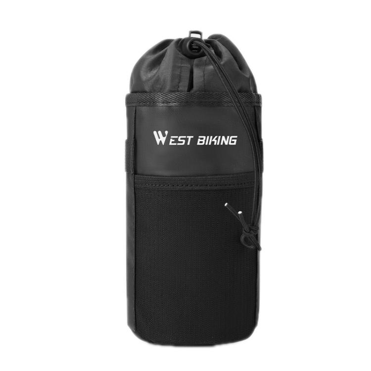 WEST BIKING Handlebar Seatpost Water Bottle Storage Bag For Cycling(Black)