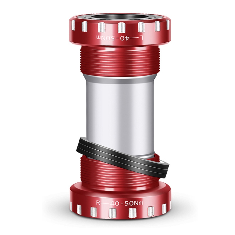 WEST BIKING Mountain Road Bike Screw-In Bearing Bottom Axle(Red)
