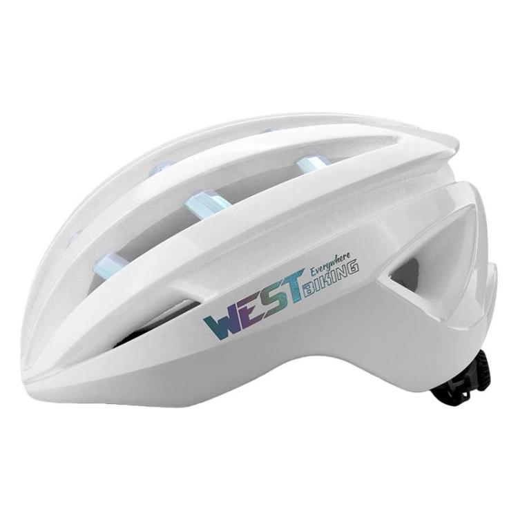 WEST BIKING Outdoor Cycling Helmet Men Women Mountain / Road Bike Safety Helmet, Size: 58-61cm(White)