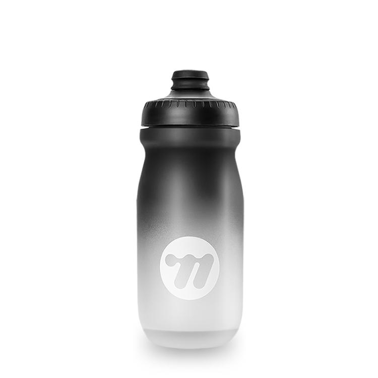 WEST BIKING Outdoor Sports Portable Cycling Gradient Color Water Bottle, Color: Black White 550ML