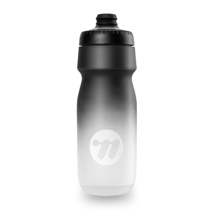WEST BIKING Outdoor Sports Portable Cycling Gradient Color Water Bottle, Color: Black White 650ML