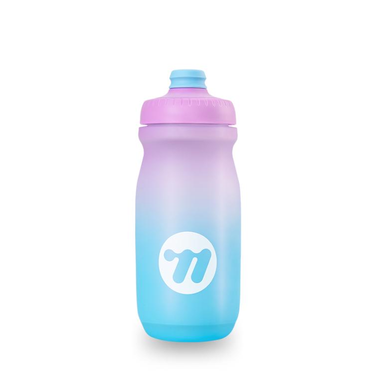 WEST BIKING Outdoor Sports Portable Cycling Gradient Color Water Bottle, Color: Purple Blue 550ML