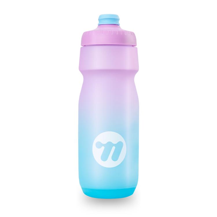 WEST BIKING Outdoor Sports Portable Cycling Gradient Color Water Bottle, Color: Purple Blue 650ML