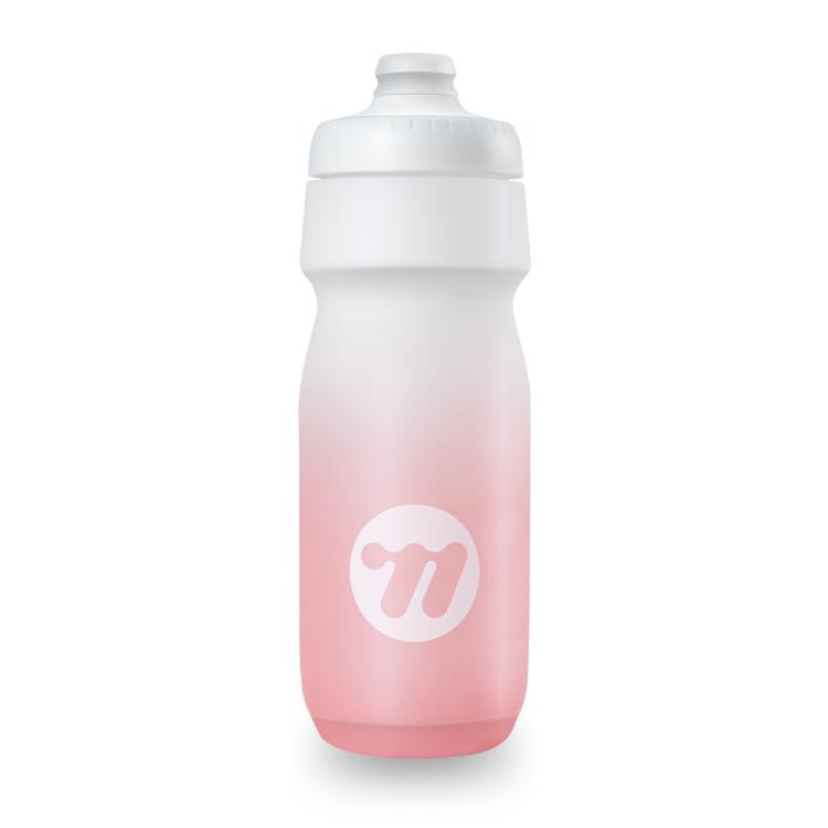 WEST BIKING Outdoor Sports Portable Cycling Gradient Color Water Bottle, Color: White Pink 650ML