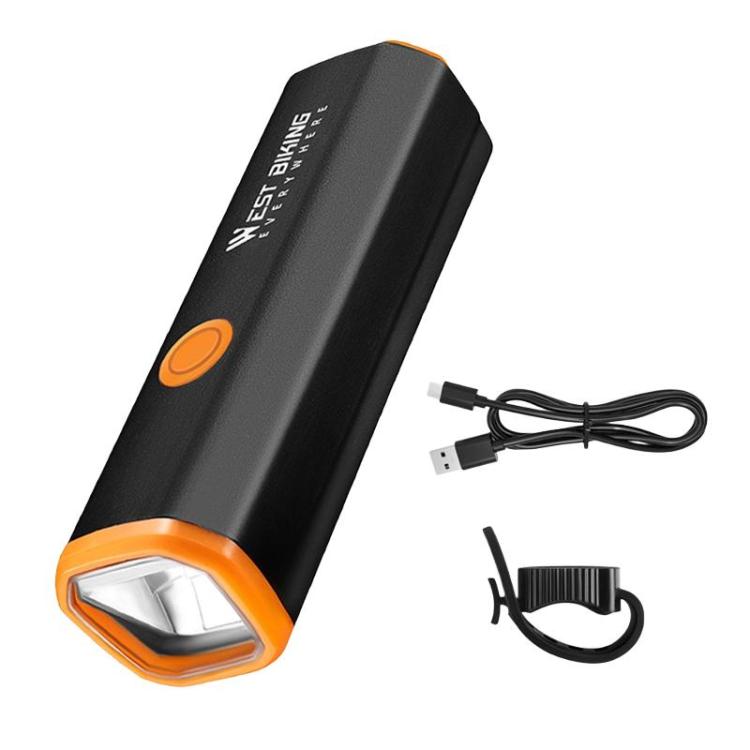 WEST BIKING YP0701489 Bicycle High Brightness Front Light Mountain Bike Riding Flashlight(Black)