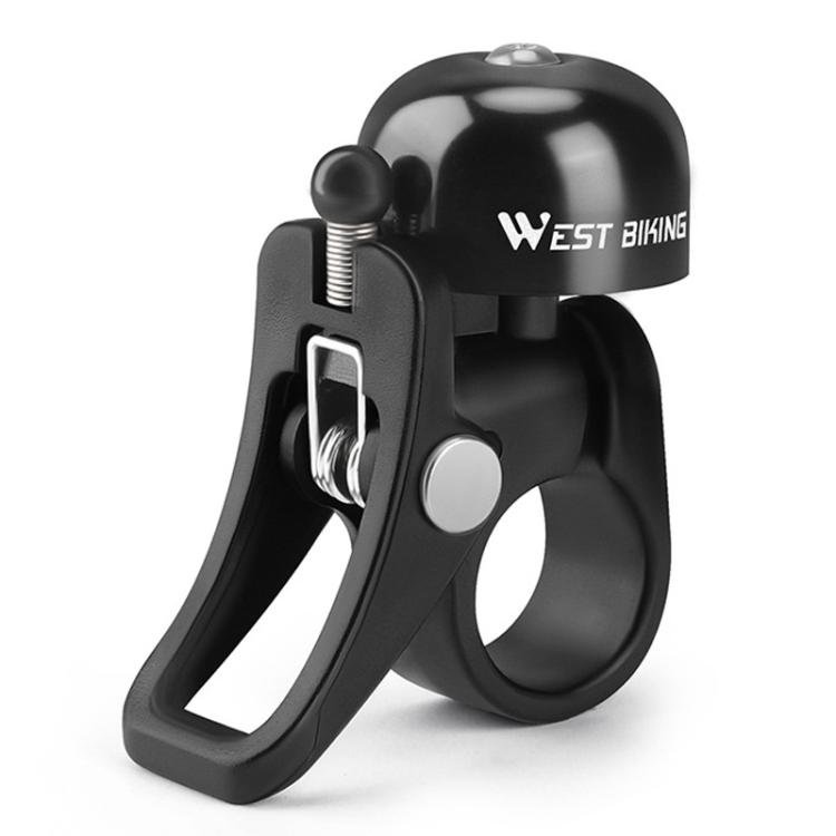 WEST BIKING YP0706058 Bicycle Aluminum Bell Folding Bike Mountain Bike Riding Bell Equipment(Black)