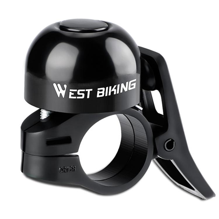WEST BIKING YP0706059 Loud Bicycle Bell Thumb Bell For Folding Bikes Mountain Bikes Cycling Bell Gear(Black)