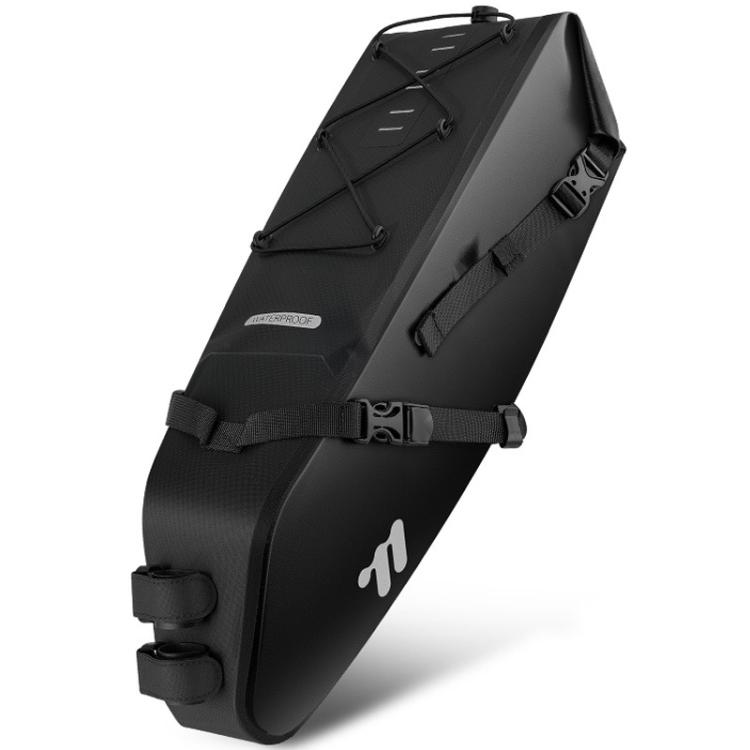 WEST BIKING YP0707403 Bicycle Waterproof Storage Tail Bag Mountain Road Bike Cycling Gear Bag(Black)