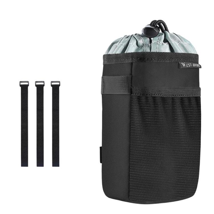 WEST BIKING YP0707411 Bicycle Large Capacity Insulated Water Bottle Bag Sports Cycling Bag(Black)