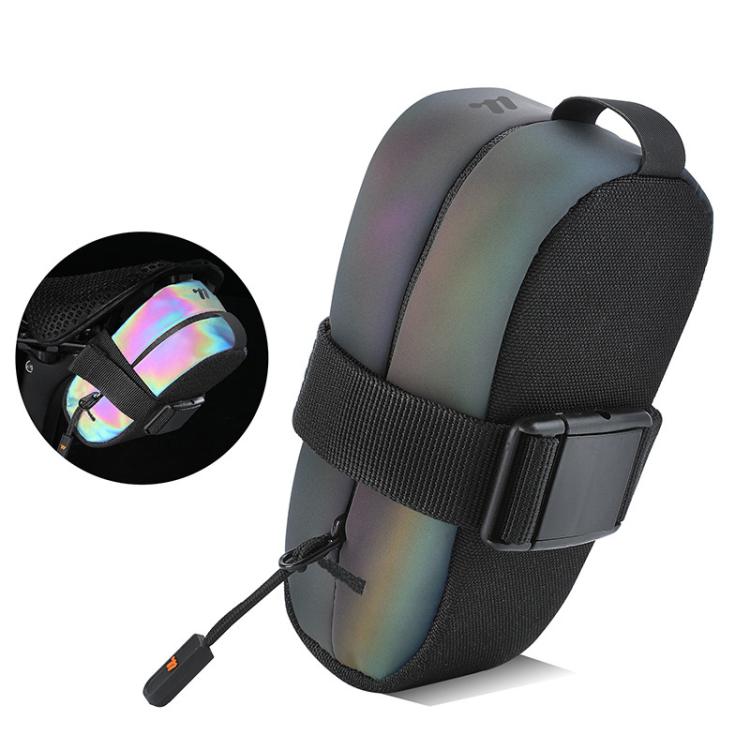 WEST BIKING YP0707412 Bicycle Reflective Tail Bag Mountain Bike Road Bike Cycling Rear Seat Bag(Pastel Gery)