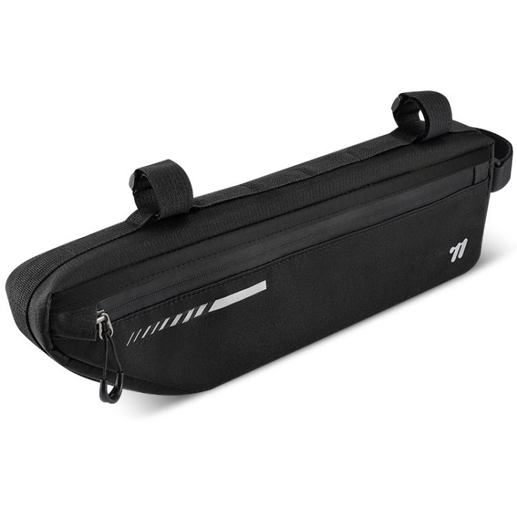 WEST BIKING YP0707415 Bicycle Top Tube Bag Mountain Road Bikes Large Capacity Front Tube Bag(Black)
