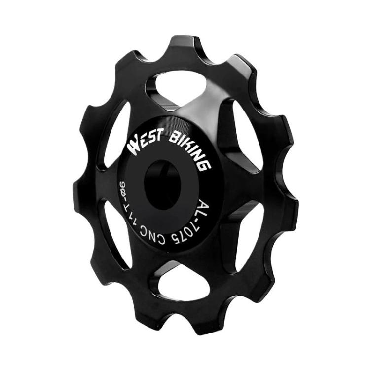 WEST BIKING YP0719490 Bike Jockey Wheel With Metal Bearings Road Bike Rear Derailleur Jockey Wheel, Spec: 11T Black