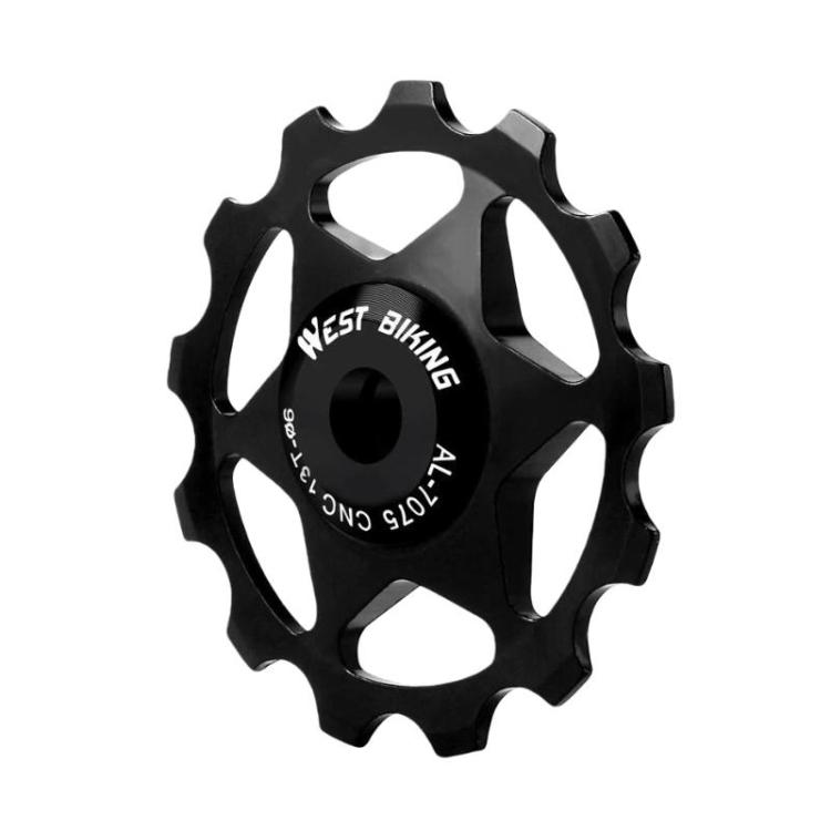 WEST BIKING YP0719490 Bike Jockey Wheel With Metal Bearings Road Bike Rear Derailleur Jockey Wheel, Spec: 13T Black