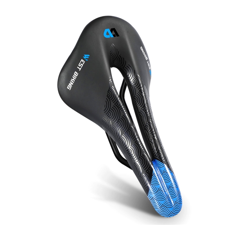 WEST BIKING YP0801117 Bike Cushion Riding Comfort Road Car Mountain Bike Seat Cushion Accessories, Size: Free Size(Black Blue)