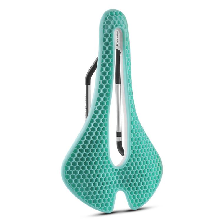 WEST BIKING YP0801258 Bicycle Honeycomb Shock Absorbing Ventilated Comfort Saddle For Road Bike Riding Equipment(Green)