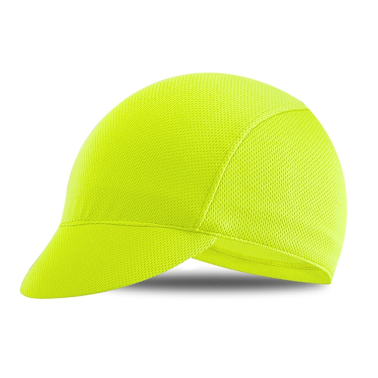 WG0002 Outdoor Cycling Small Cap Sunscreen Dust-Proof Shading Bicycle Cloth Cap(Fluorescent Green)