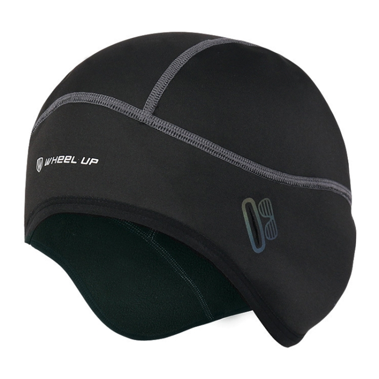 WHEEL UP 7255 Ooutdoor Warm Skiing Cycling Headgear Hiking Hat, Color: Black (with Hole)