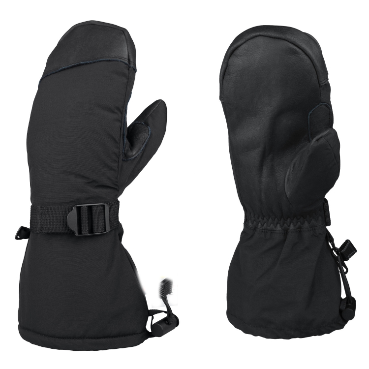 Winter Ski Snow Gloves for Men and Women Outdoor Sport Shovel Ski Gloves, Style: Abalone Black(L)
