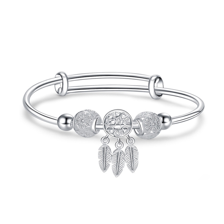 Women Closed Solid Three Rings Bracelet, Size: Z102 Vella Adjustable