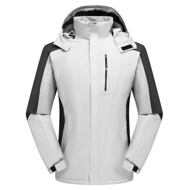 Women Winter Fleece Windproof Warm Jacket Outdoor Waterproof Breathable Mountaineering Clothing, Size: XXL(White)