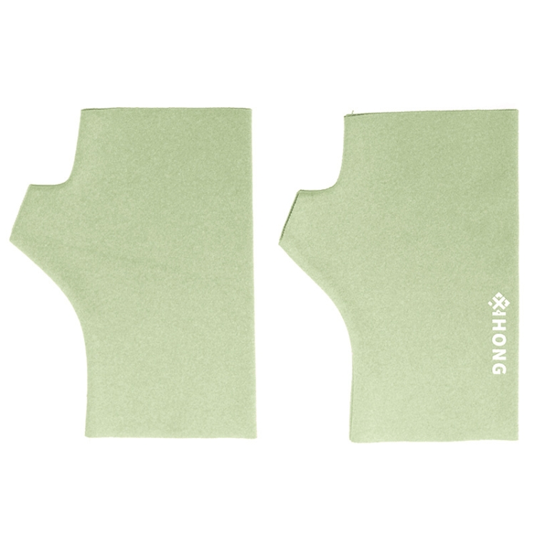 WST-41 Winter Thin Flannel Warm Finger Gloves Nail Protective Gloves, Spec: Mittens (Green)
