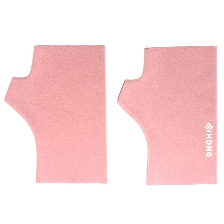 WST-41 Winter Thin Flannel Warm Finger Gloves Nail Protective Gloves, Spec: Mittens (Pink)