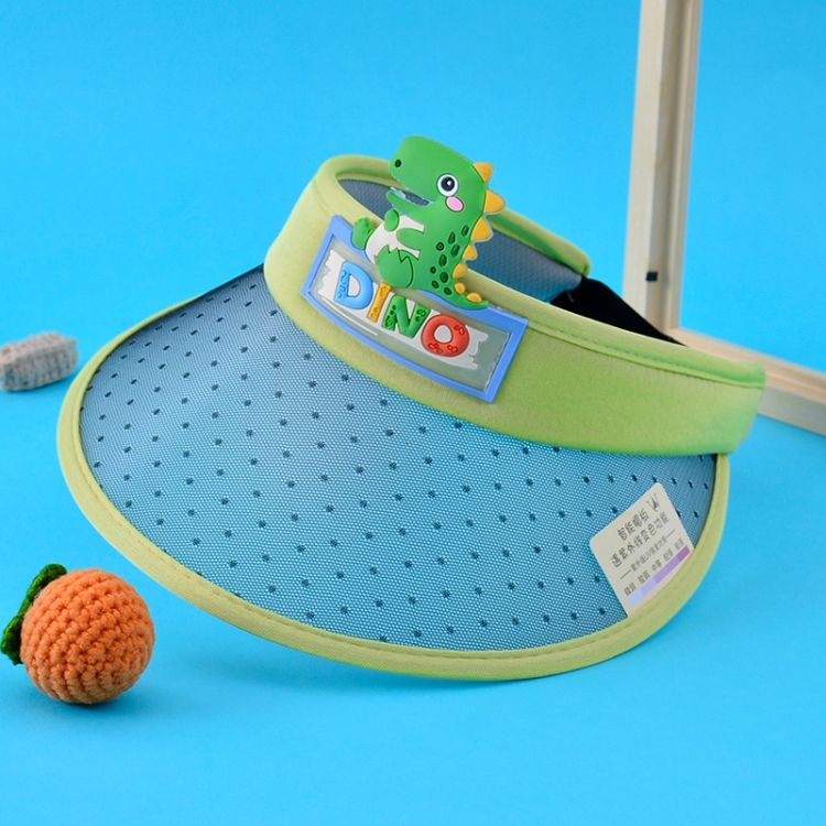 XBG-1024 Summer Children Color-changing Empty Top Hat Outdoor Sun Cap(Dinosaur Green)
