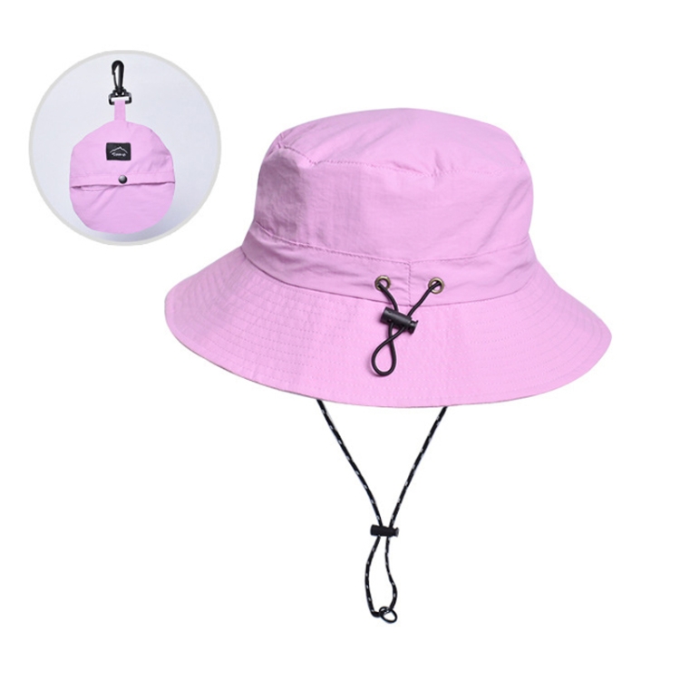 XBG-9225 Summer Waterproof Fisherman Hat Folding Storage Sun Protection Hat(Purple)